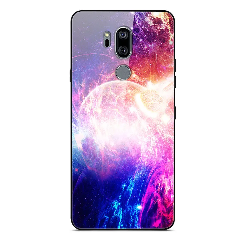 46 Для LG G7 ThinQ чехол закаленного стекла задняя твердая Крышка для Funda LG G7 ThinQ G710 чехол для телефона бампер для LG G7 ThinQ крышка G7+ 6,1" - Цвет: 46