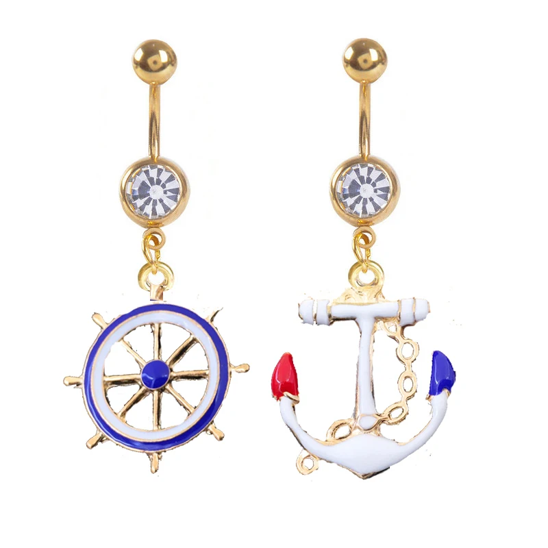 

Кольцо для пирсинга живота, 12 шт./лот, из нержавеющей стали