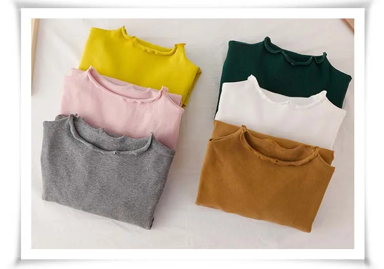 Back To School Clothing Teenage Girls Fashion Tops Little Kids T Shirt Autumn 2019 Baby Girl T-shirts Tees White Pink Green Grey (5)