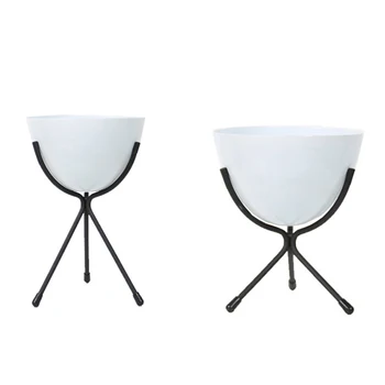 

CSS Multifunction Living Room Bar Simple Modern Balcony Flower Pot Holder Metal Single Layer Bedroom Potted Plant Stand
