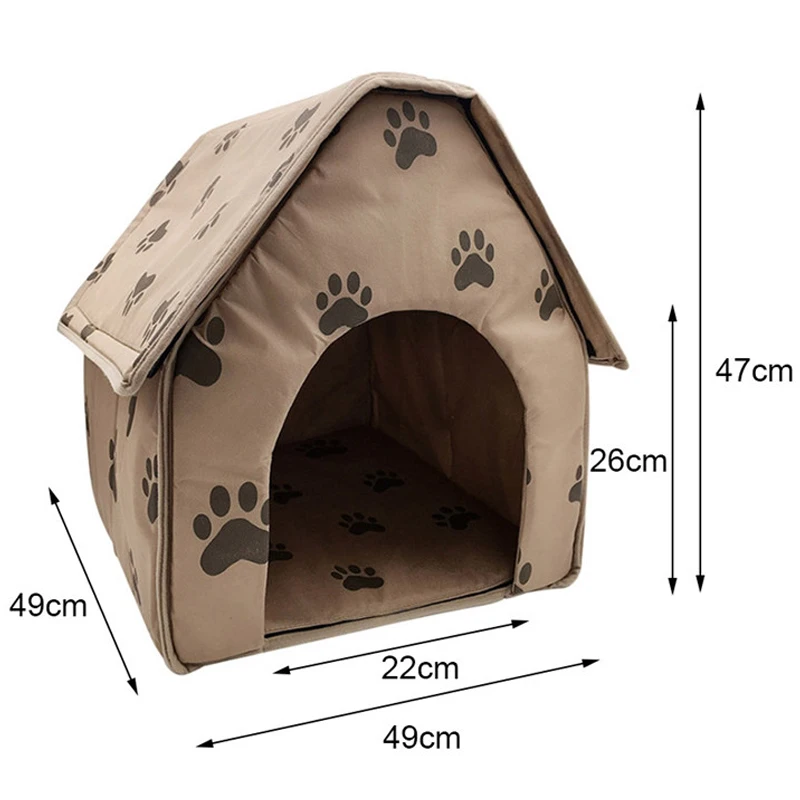 Smartpet горячий съемный домик для домашних животных коричневый домик для собак кровать для кошек кровать для питомцев палатка для кошек питомник для помещений портативная дорожная кровать для домашних животных
