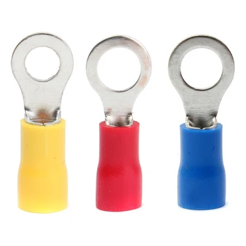 

25pcs Insulated Crimp Ring Terminal Wire Connector 22-10AWG M10