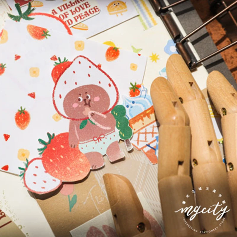 Синий медведь Памятка бумага для выпечки diy сообщение Блокнот пакет 1 упаковка = 30 шт