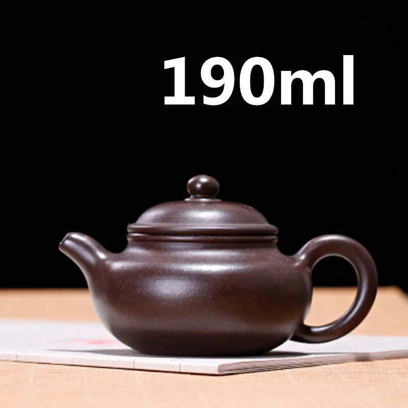 

Teapot Yixing Zisha Clay Chinese Handmade Tea Pot Gongfu Tea Set 190ml High Quality New Design Safe Packaging With Gift Box