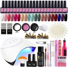 COSCELIA 20 шт Гель для Набор для наращивания ногтей Vernish полуперманентный УФ-гель лак для наращивания ногтей Гель-набор лак для ногтей