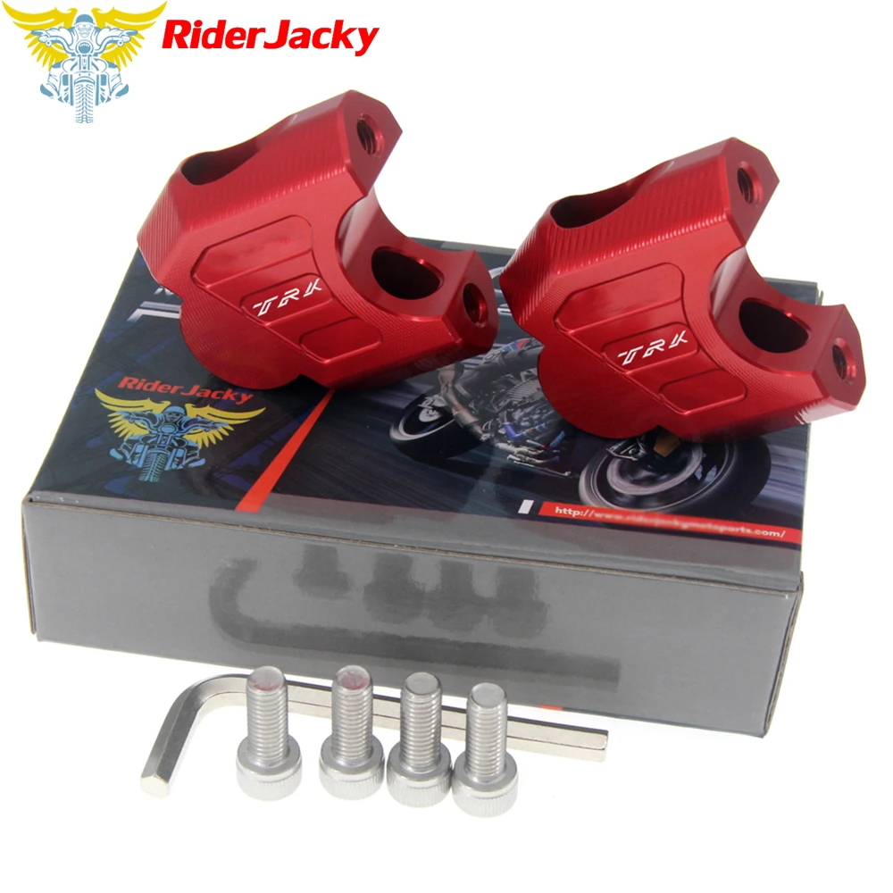 Riser Manubrio Moto Su Schienali Sposta Kit Staffa Per Benelli Trk502 Trk 502 Tutto L'Anno