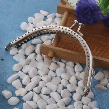 

THINKTHENDO Fashion New Hot 1 PC Coin Bag Purse Metal Frame Kiss Clasp Making Accessories DIY Tool 12.5cm