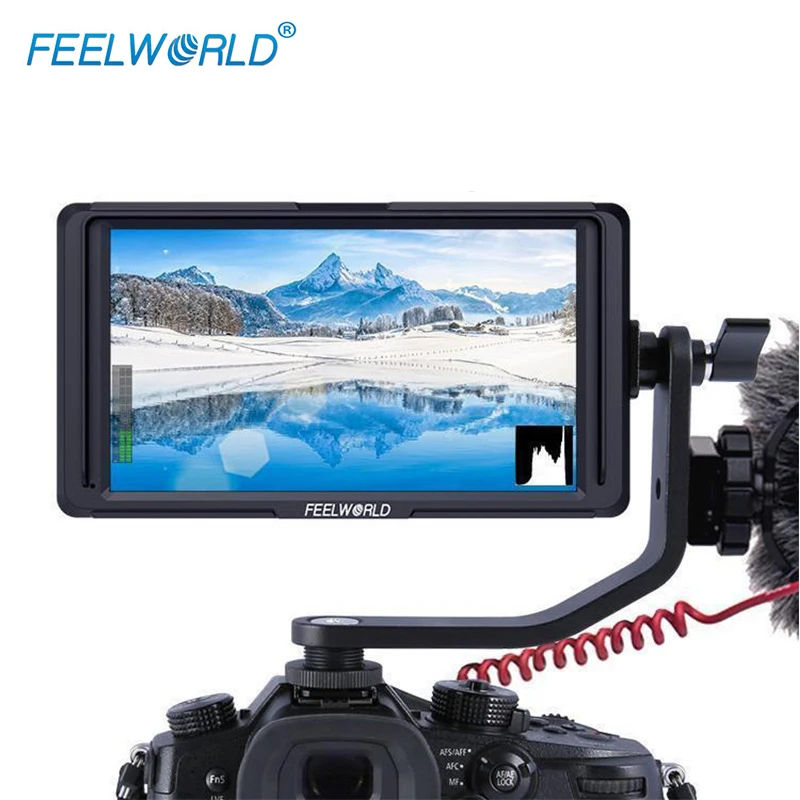 Feelworld 5 &quotF6S 4K HDMI полевой монитор Full HD с аккумулятором комплект на камеру для Nikon