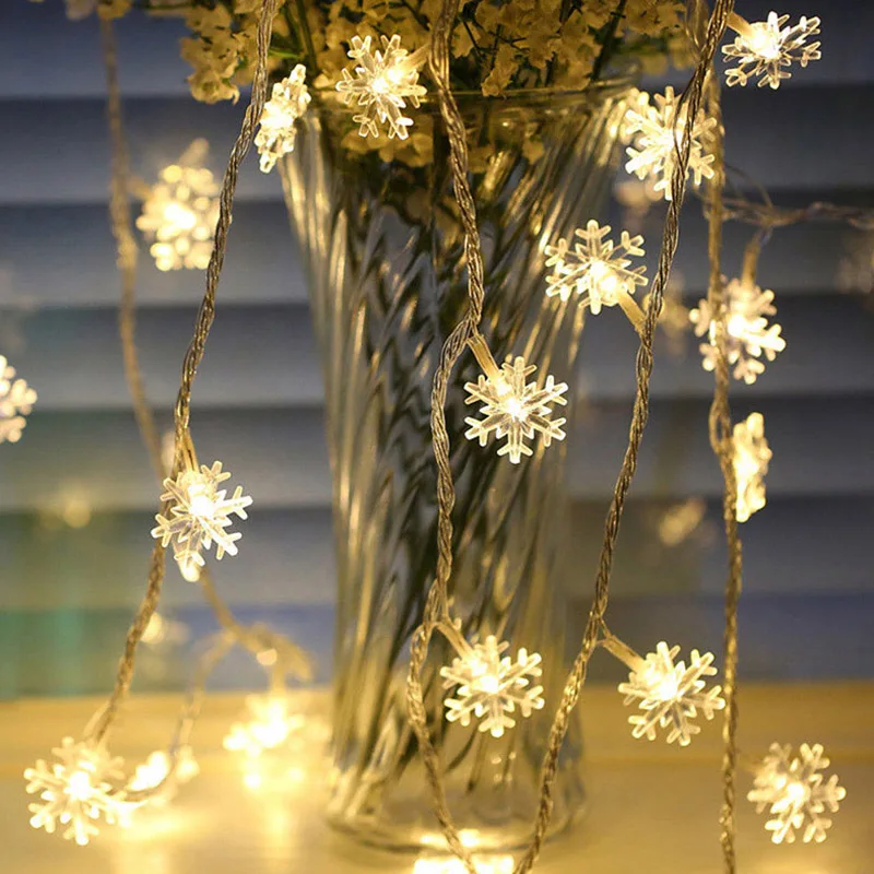 Свадебный светильник-гирлянда, светодиодный светильник на батарейках, Рождественский Декор для дома, подвесная гирлянда, декор для рождественской елки, новогодний декор