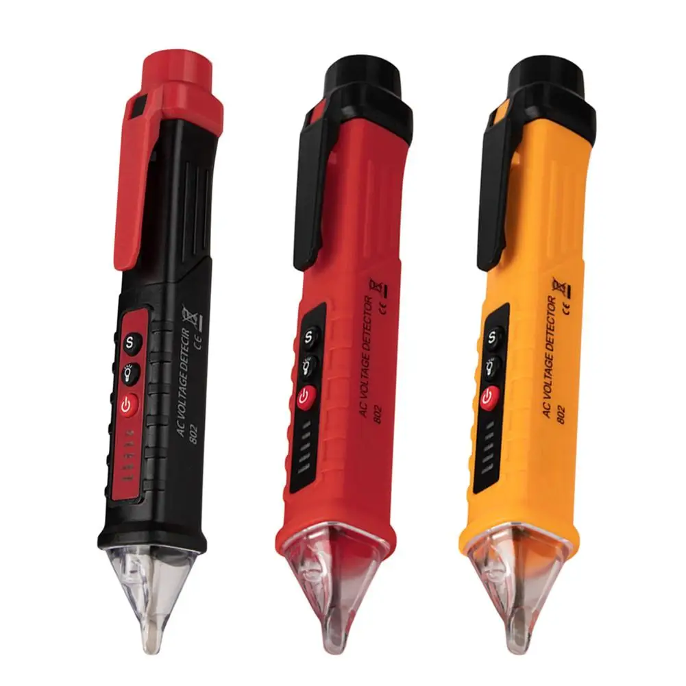 

VD802 Non-Contact AC Pen Indicator Induction Tester 12-1000V With Induction Probe Automatically Shut Down Test Pen Test Tools