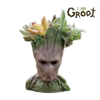 

Strongwell Baby Groot Flowerpot Pen Pot Holder Plants Flower Pot Cute Action Figures Toys for Kids Gift Desktop Decoration