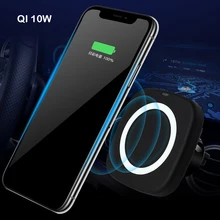 Qi автомобильное магнитное Беспроводное зарядное устройство для samsung Galaxy Note 9 S10 Plus автомобильный держатель телефона Вентиляционное крепление для iPhone XS Max для Mi 9