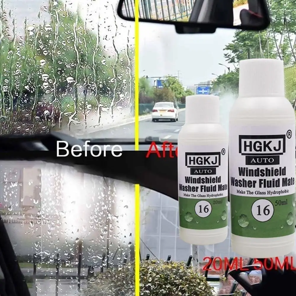

HGKJ 20ML 50 ML Super Hydrophobic Glass Water Hydrophobic Additive Washer Fluid Mate Car Maintenance Clean