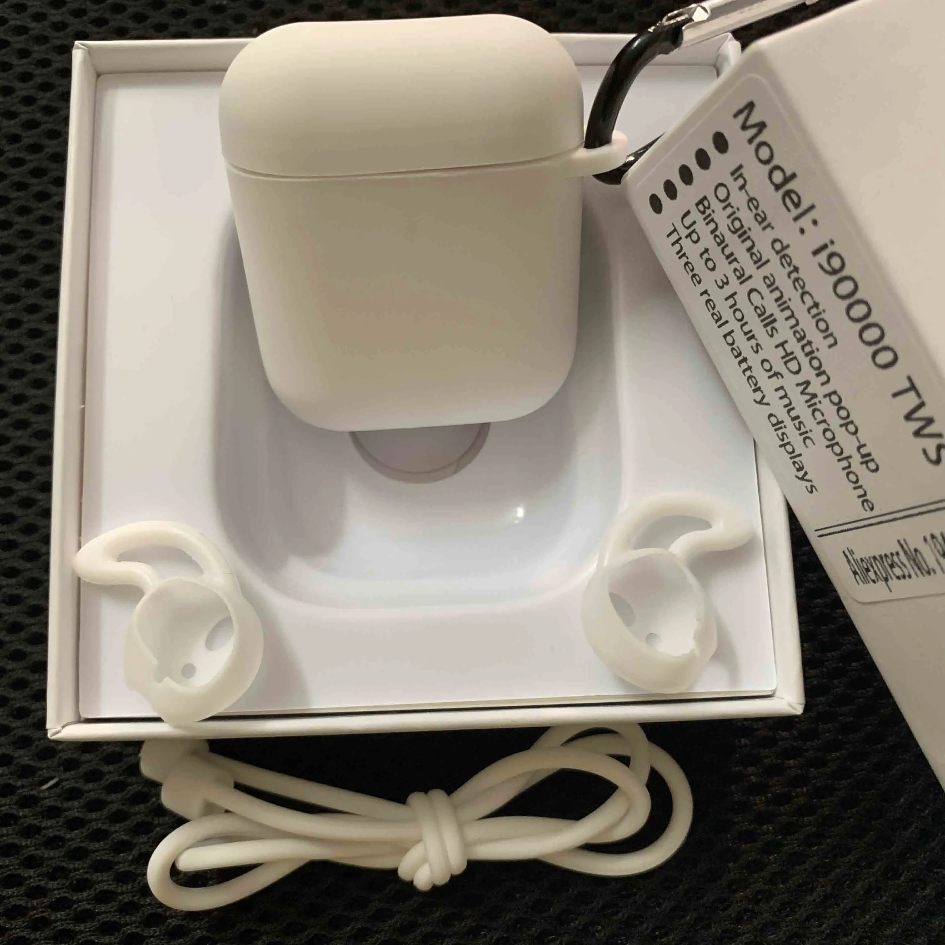 TWS-white-kits I90000 tws лучшие Супер копия Aire 2 беспроводные наушники 1:1 смарт-датчик всплывающие настоящие Bluetooth наушники i90000 W1 1536 - Цвет: TWS-white-kits