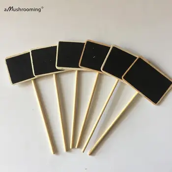 

Wedding blackboard chalk board w/ Stick Pie Sign for Party Decorations Baby Shower Event Party Supplies | 100 pcs