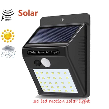 

1-4Pcs 3 Models Dimmable Solar Lamp PIR Motion Sensor Solar Light 30 LED Outdoor Garden Yard Path Wall Lamp energia luz solar ga