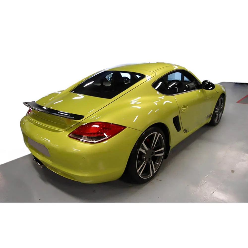 Задний спойлер из углеродного волокна для Porsche 987 Cayman 2005-2012, Задняя Крышка багажника из углеродного волокна для Porsche 987