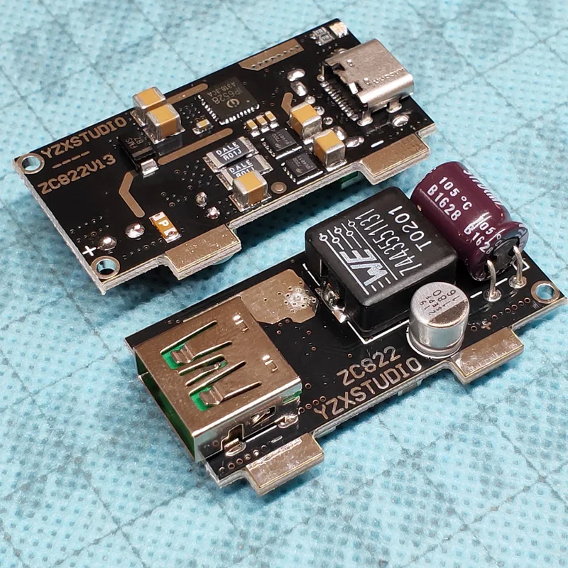 DIY car charger desktop mobile power circuit board dual port IP6528 PD3.0 fast charge QC4 + | Электронные компоненты и