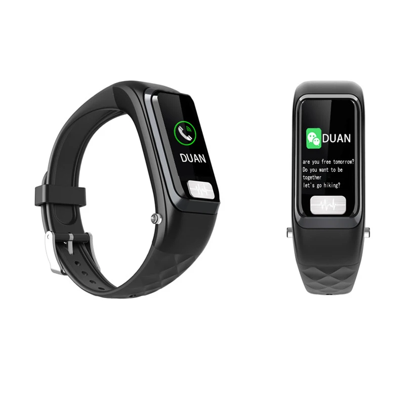 Smart Wearable Bracelet Watch Bluetooth Earphone 2 in 1 AI ECG+PPG Heart Rate Blood Pressure Monitor Sports Drive Call Phone