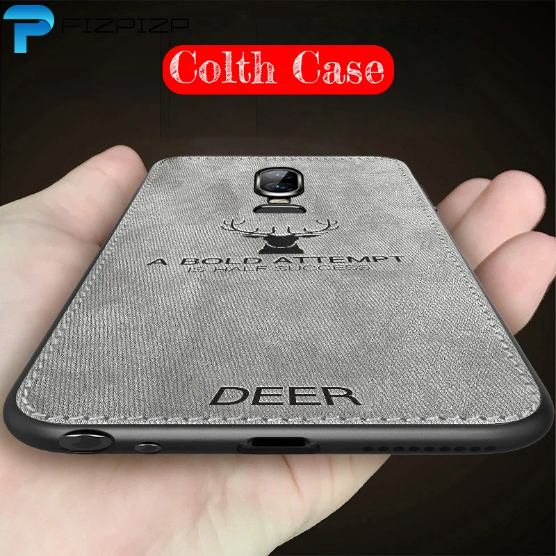 

Frabric Deer Cloth Silicone Case For Oneplus One Plus 6 6T 5 5T 1+6T 1+6 1+5 1+5T 7 7 PRO Oneplus6 Soft Business Patterned Cover