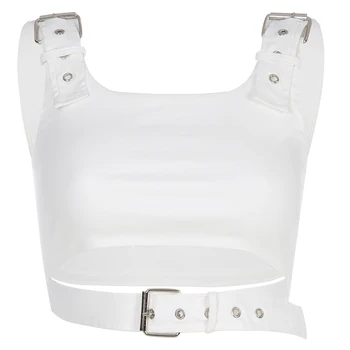 

Hip Hop Costume Tank Top Women Fashion Sleeveless Short Vest Sexy Jazz Clothes Nightclub Singer Dj Ds Street Dance Wear DT1399