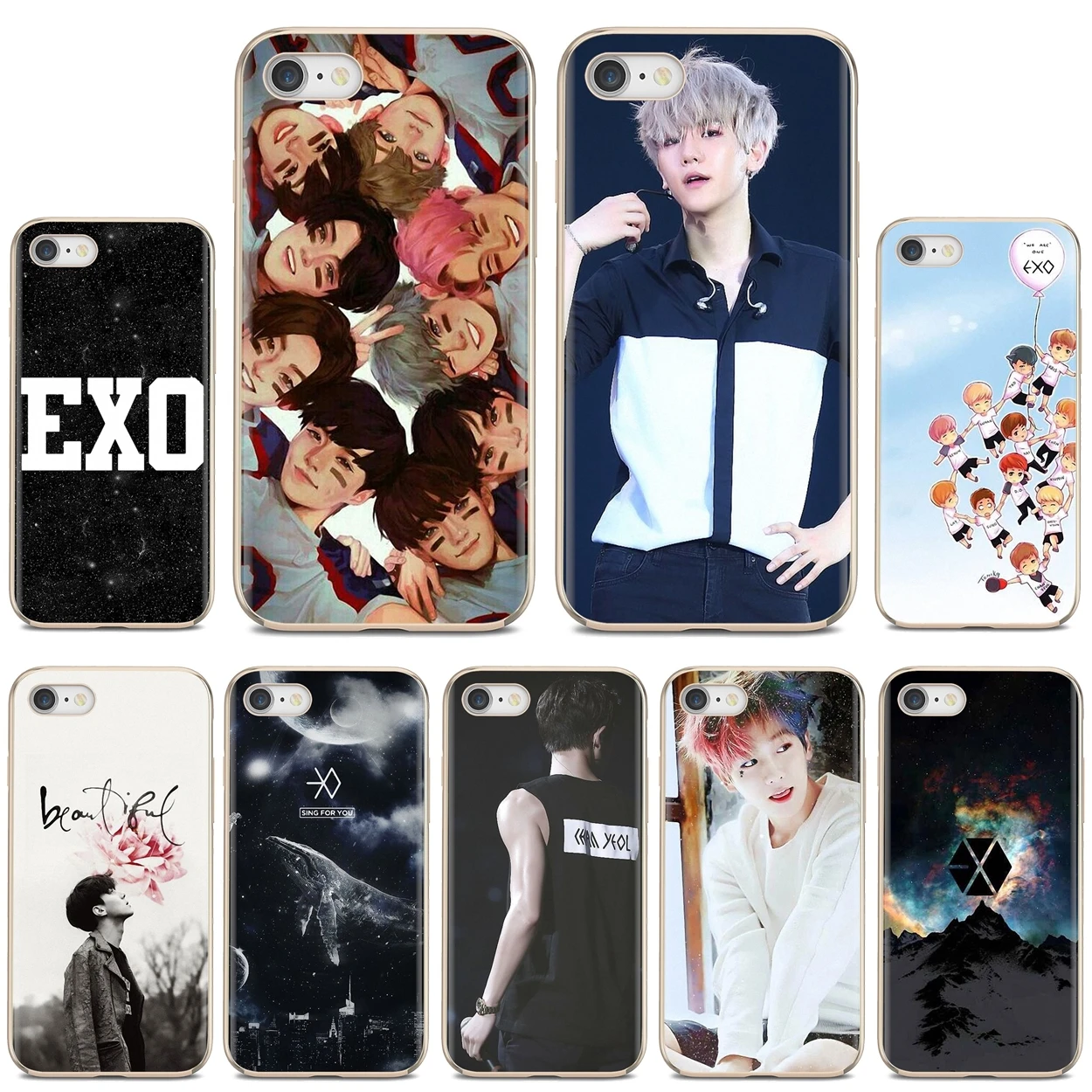 Чехол с надписью souths-Korea ans-bands-Logo-xiumin-EXO для Huawei Nova 2 2i 3 3i Y3 Y5 Y6 Y7 Y9 Prime 2015 2016 2017 2018 2019 |