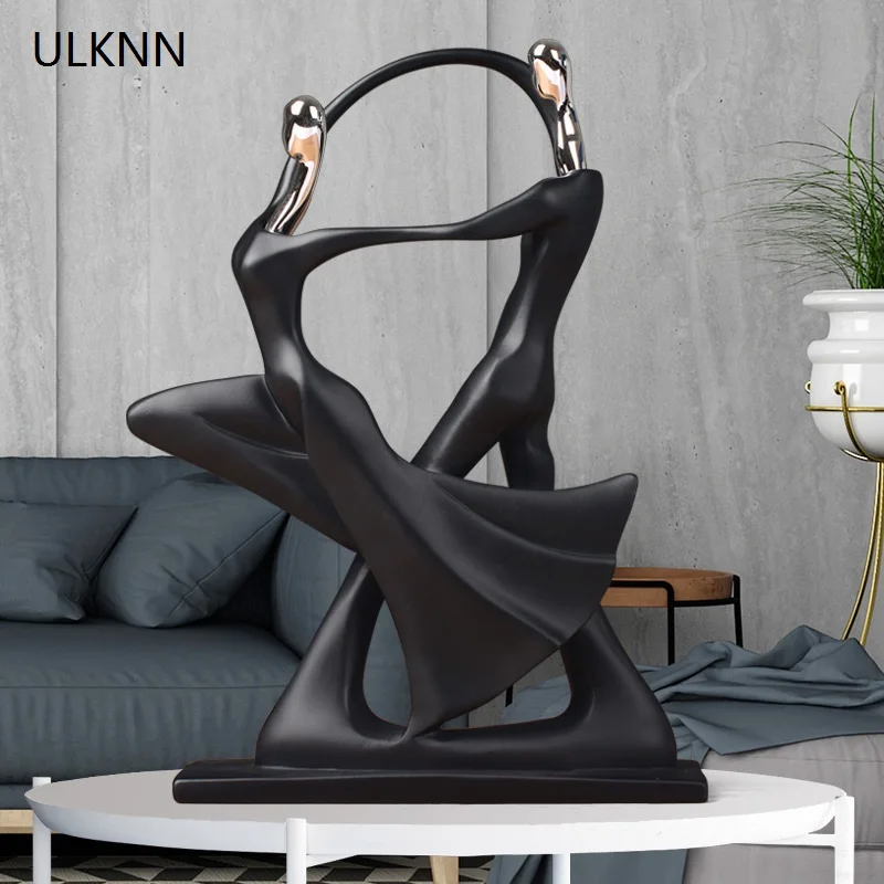 

ULKNN Nordic Furniture Ornaments Wedding Gifts Ornaments Crative Dancer Living Room Wine Cabinet Porch Room Art Decoration