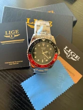 LIGE-reloj analógico de acero inoxidable para hombre, nuevo accesorio de pulsera de cuarzo resistente al agua con calendario, complemento masculino deportivo de marca de lujo con diseño moderno, 2021