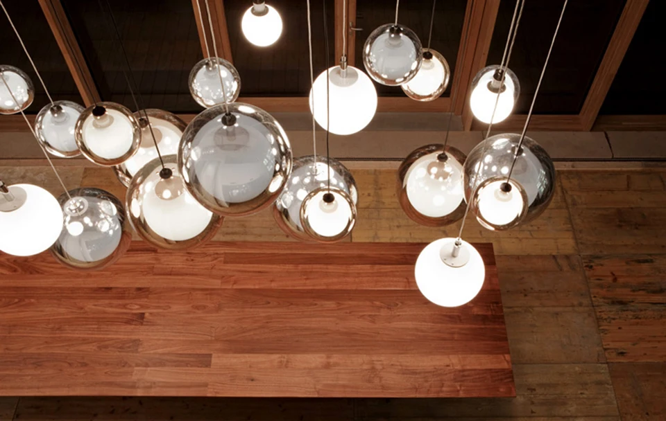 Современный светодиодный двухслойный стеклянный подвесной светильник s светильник ing нордическая еда бар подвесной светильник Лофт Ресторан Светильник для спальни