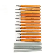 15 шт./компл. D026 резьба по дереву долотом нож для основной резки дерева DIY инструменты и детальный ручной инструмент для дерева