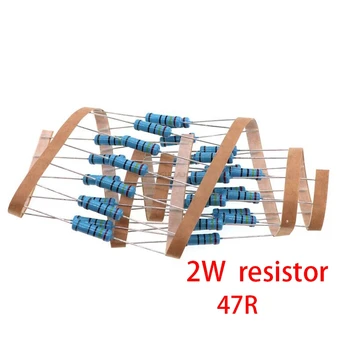 

20pcs 47 ohm 2W 47R Metal film resistor