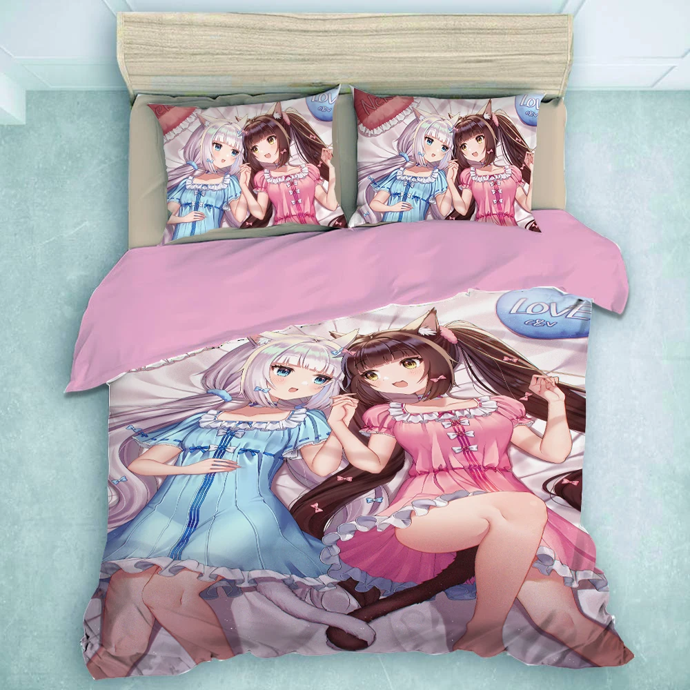 Jogo nekopara 3d jogo de cama capas