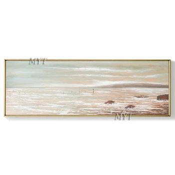 

Unframed Seascape Art Handpainted Wave Oil Painting Abstract New Modern Canvas Wall Art Oil Paintings Art Home Wall Decoration