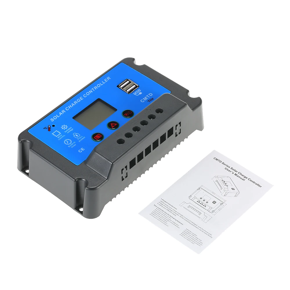 

Hot 30A 12V/24V Solar Charge Controller with LCD Display Auto USB Solar Panel Charge Regulator LED Lighting Overload Protection