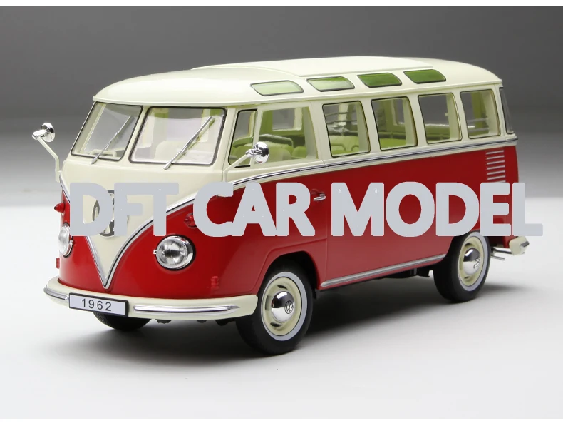 1:18 Масштаб сплава игрушка VW 1962 модель автобуса Детская игрушка автобус оригинальные авторизованные подлинные детские игрушки