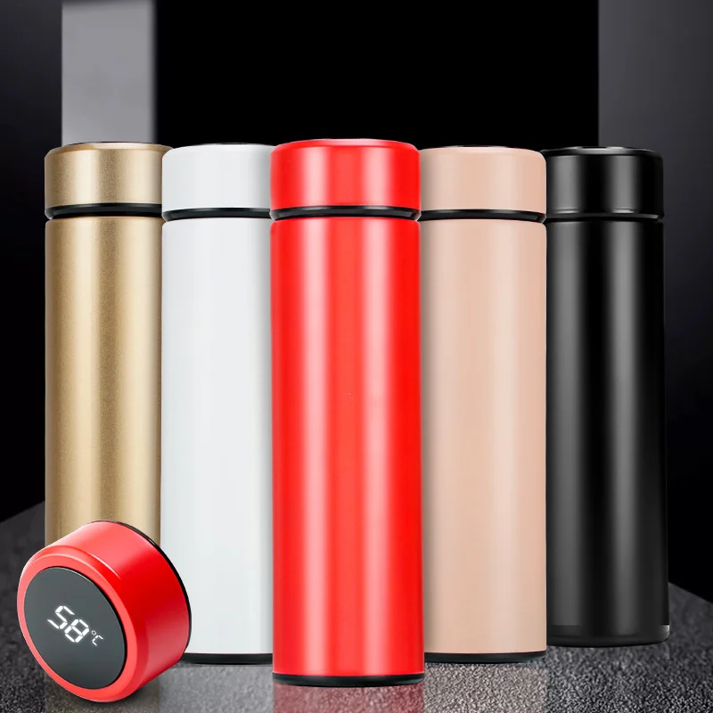 

Intelligent Temperature Display Insulate Stainless Steel Thermos Tea Mug Strainer Mug Coffee Cup Thermal Bottle Vacuum Flask