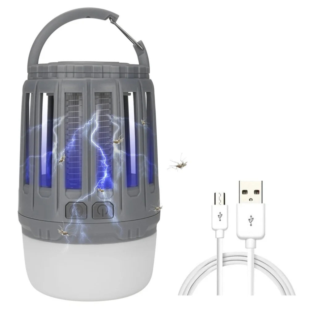 Многофункциональный Противомоскитный убийца Usb зарядка Открытый водонепроницаемый походный светильник светодиодный бесшумный без излучения палатка противомоскитная ловушка