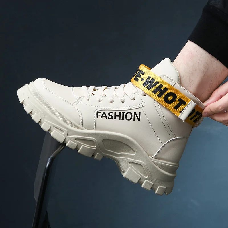 

Martin Boots Men's Boots Hight-top Snowfield MEN'S SHOES Winter Mid-top Short Boots Fashion Workwear Desert Boots England Retro