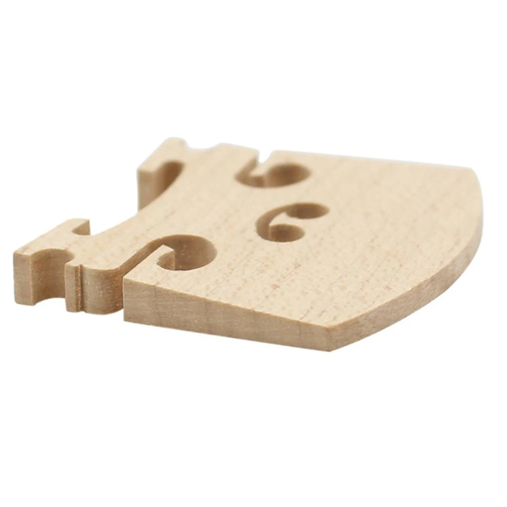 5 Pieces Violin Bridge 4/4 Size for Acoustic Violin Replacement Maple Wood