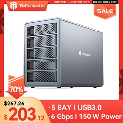 Yottamas FS5U3 5 Bay Hard Drive Enclosure 2.5