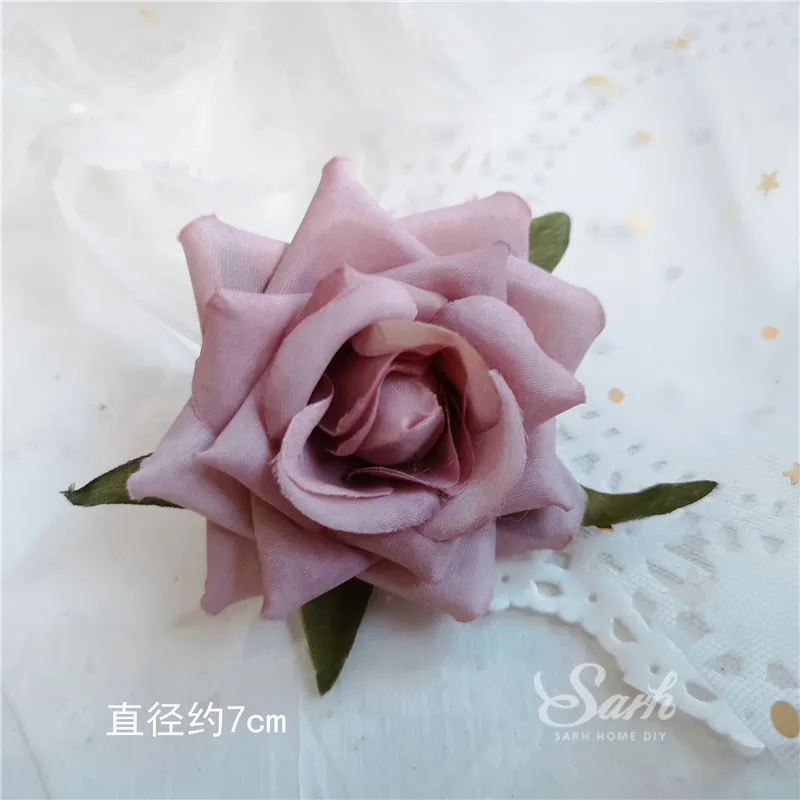 3pc purple rose Свадебные украшения для торта на крючке, вечерние принадлежности, нежный цветок, олень, декор для выпечки, Свадебный десерт, подарки для любви - Цвет: 3pc purple rose