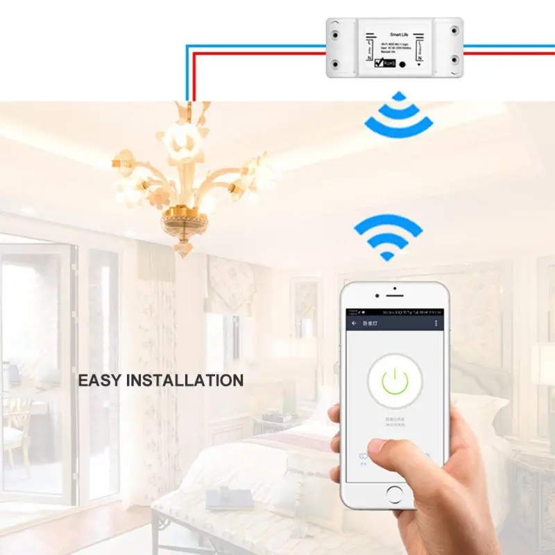 DIY WiFi умный Светильник Универсальный таймер выключателя беспроводной пульт дистанционного управления Профессиональный контроллер работает с Alexa Home