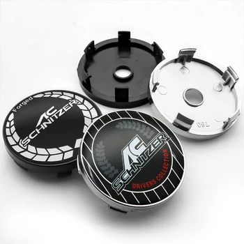 

4pc Outer Diameter 56mm 60mm For BMW AC SCHNITZER Car Rims Caps Center Covers Wheel Center Hub Cap Logo Badge Emblem Accessories