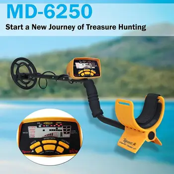 

MD-6250 Professional Underground Metal Detecting Machine LCD Display 8 Sensitivity Adjustment Treasure Seeking Searching