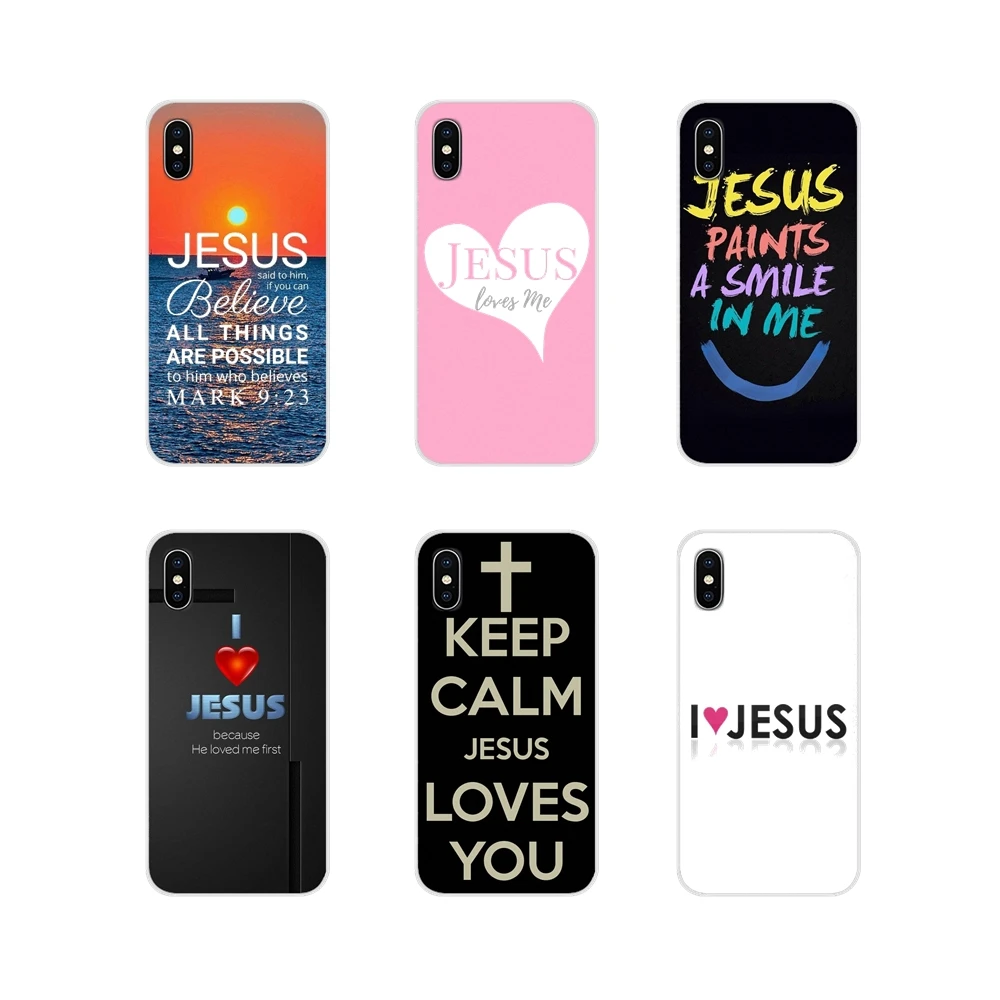 i love Jesus Christianity Bible For Apple iPhone X XR XS 11 12Pro MAX 4S 5S 5C SE 2020 6S 7 8 Plus ipod 5 6 Cell Phone Skin Case | Мобильные