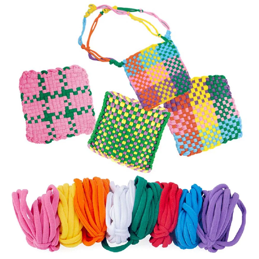 Compatible with 7 Inch Weaving Loom 288 Pieces Loom Potholder Loops Weaving Loom Loops Weaving Craft Loops with Multiple Colors for DIY Crafts Supplies 