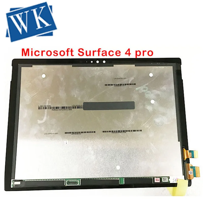 ЖК-дисплей для microsoft Surface Pro 4(1724), кодирующий преобразователь сенсорного экрана в сборе, сменная панель