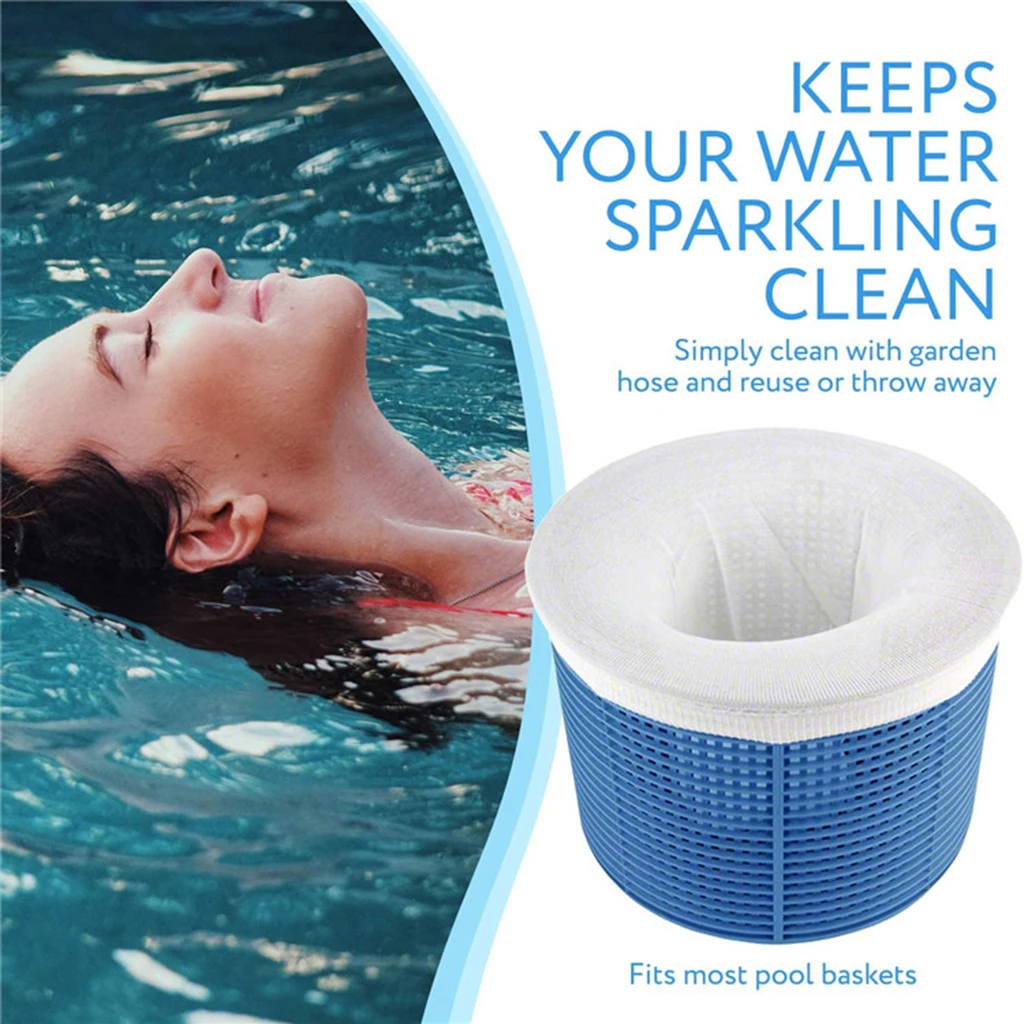 Stretch Fabrics Swimming Pool Filter Storage Basket Sock Screen for Pool