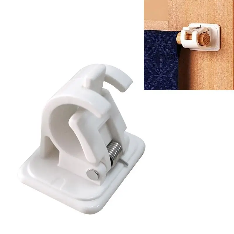 2 Stuks Verstelbare Gordijn Douchegordijn Opknoping Staaf Clip Vaste Klem Badkamer Slaapkamer