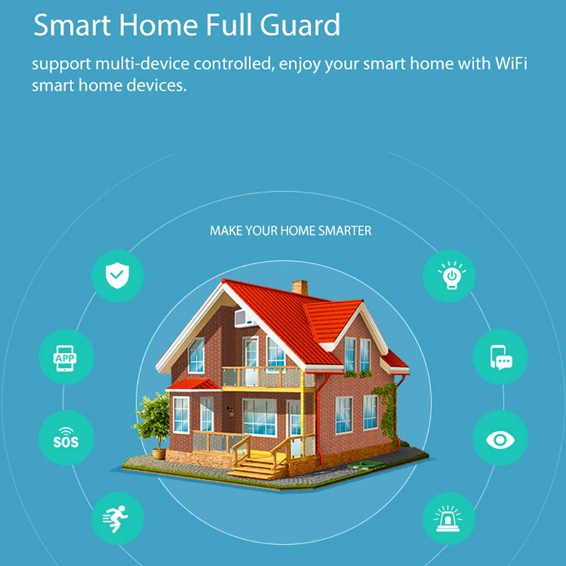Nas-Ds01W Wi-Fi датчик двери окна приложение для Amazon Alexa для Google Assistant Умный домашний датчик автоматизации